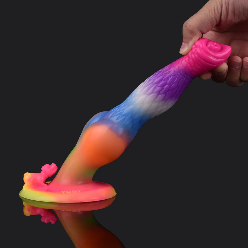 Rainbow Monster Dildo - Amarok