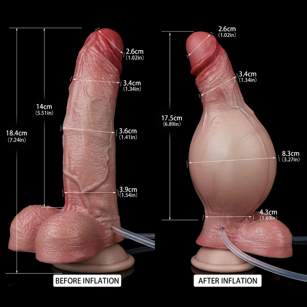 Alexander 7 Inch Squirting Inflatable Dildo