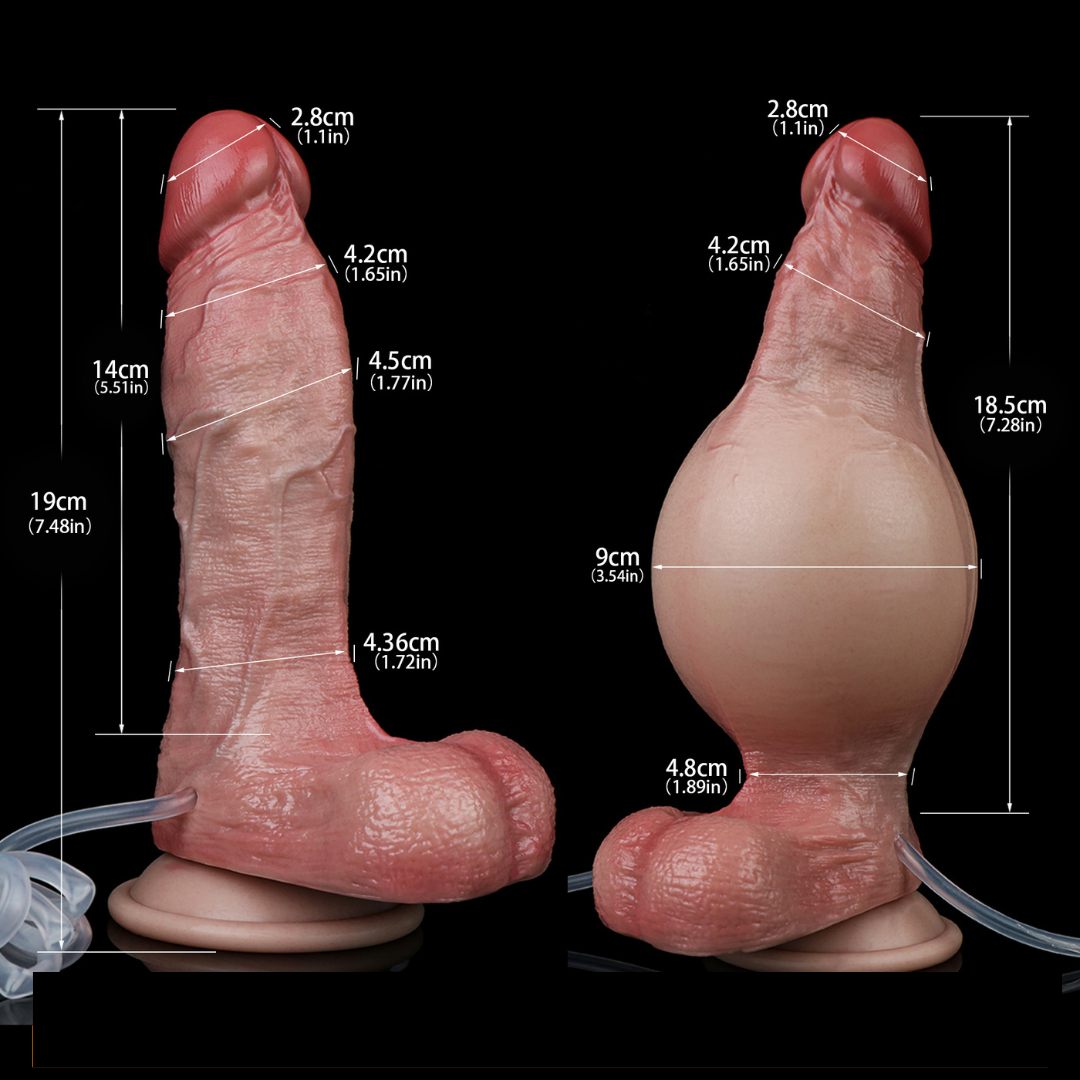 Cyrus 7.5 Inch Squirting Inflatable Dildo