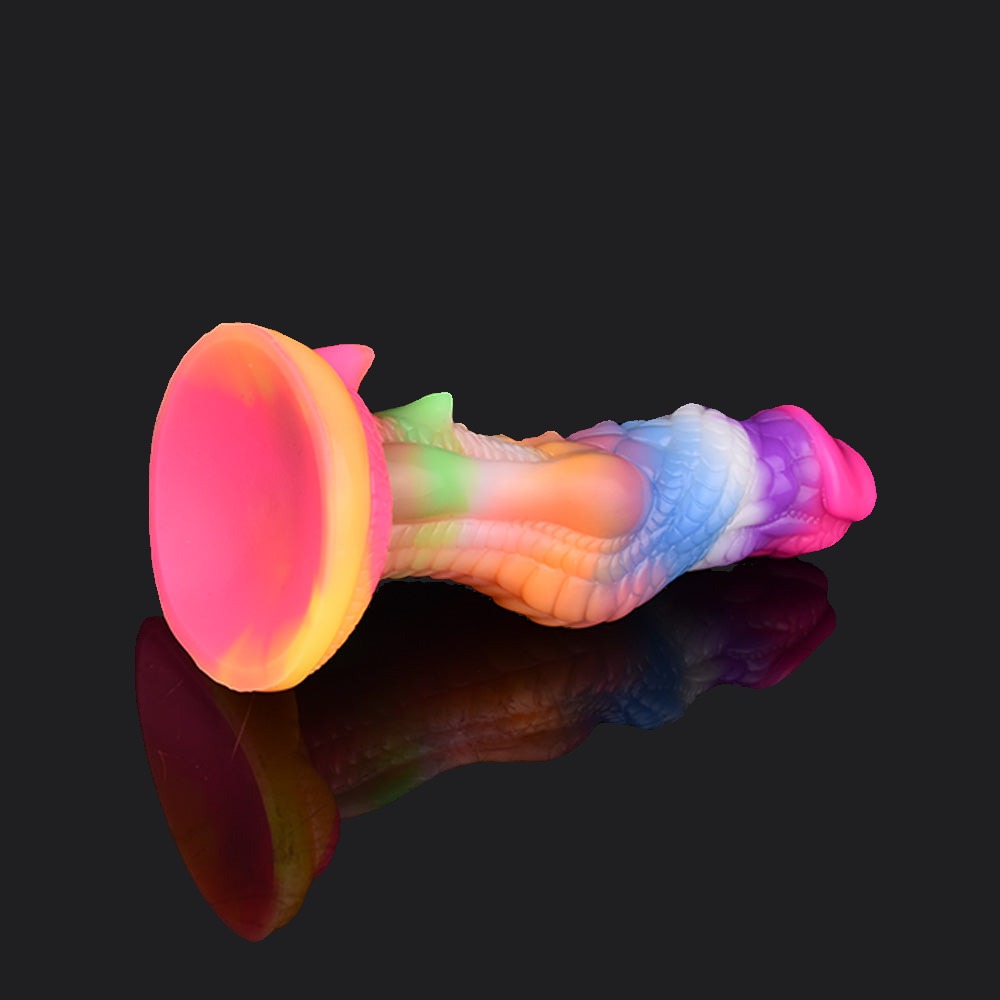 Rainbow Dragon Dildo - Maleficent