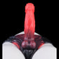 Bloodthirsty Demon Dildo Panties - 5.5inch - Brief Style 62cm Waist