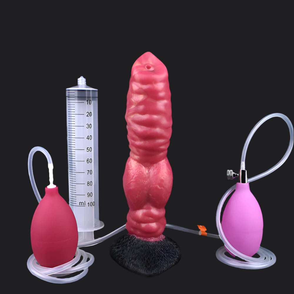 Shadowflame Ejaculating Inflatable Dildo - Wolf Dildo