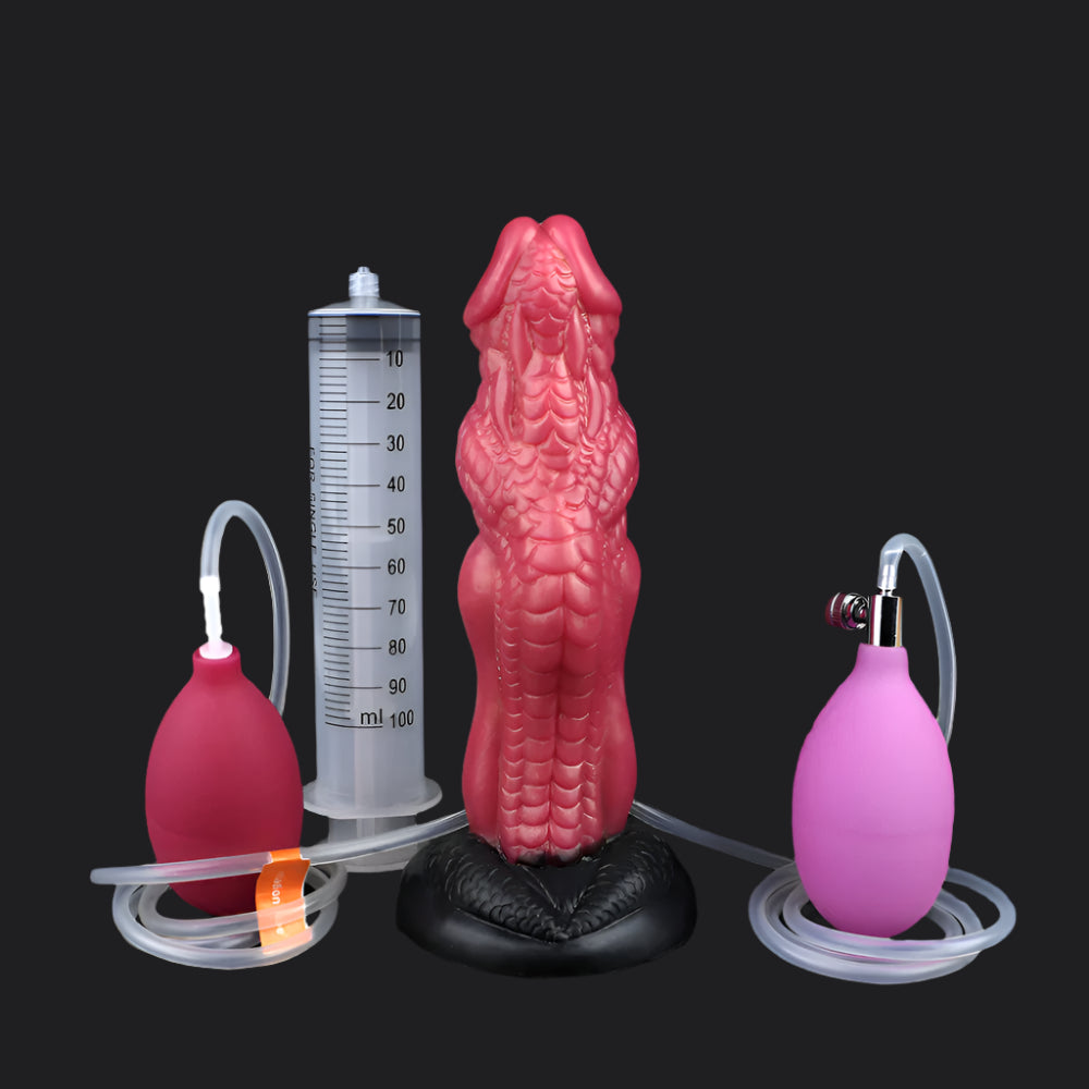 Shadowflame Ejaculating Inflatable Dildo - Maleficent
