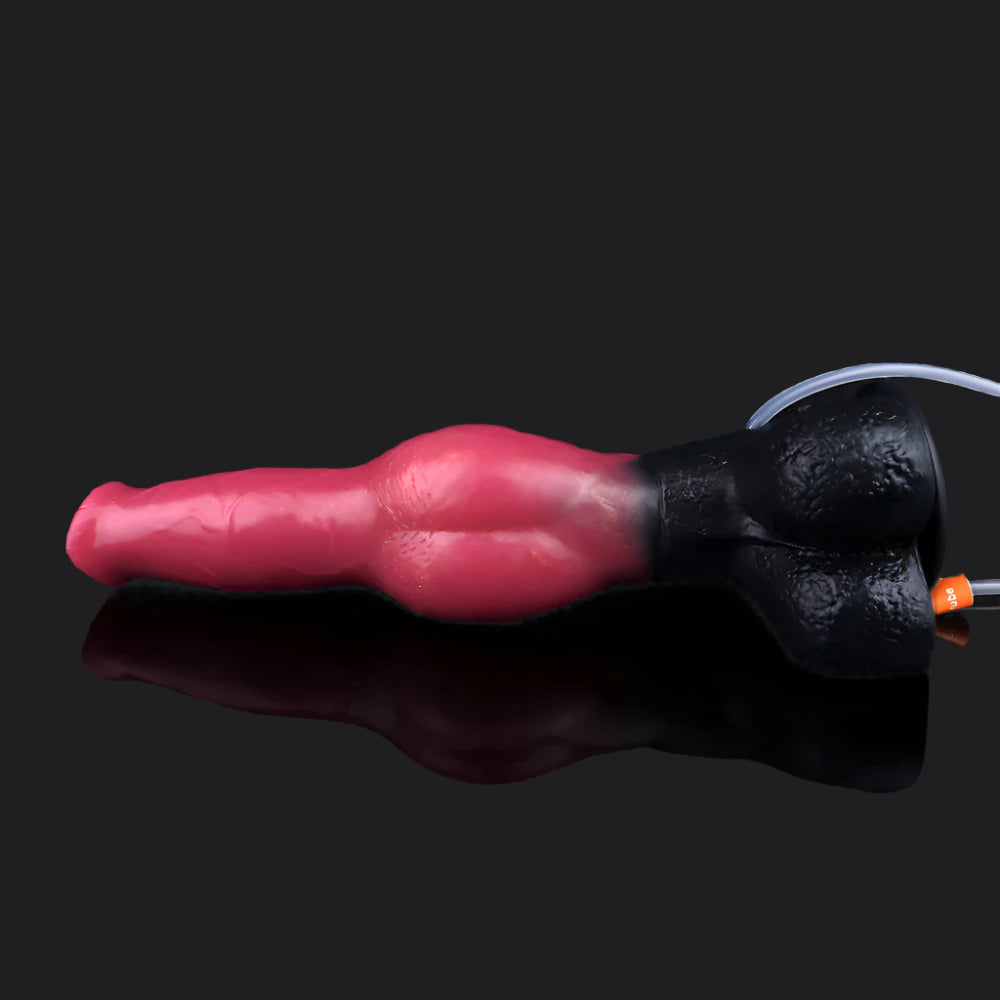 Shadowflame Ejaculating Inflatable Dildo - Orthrus