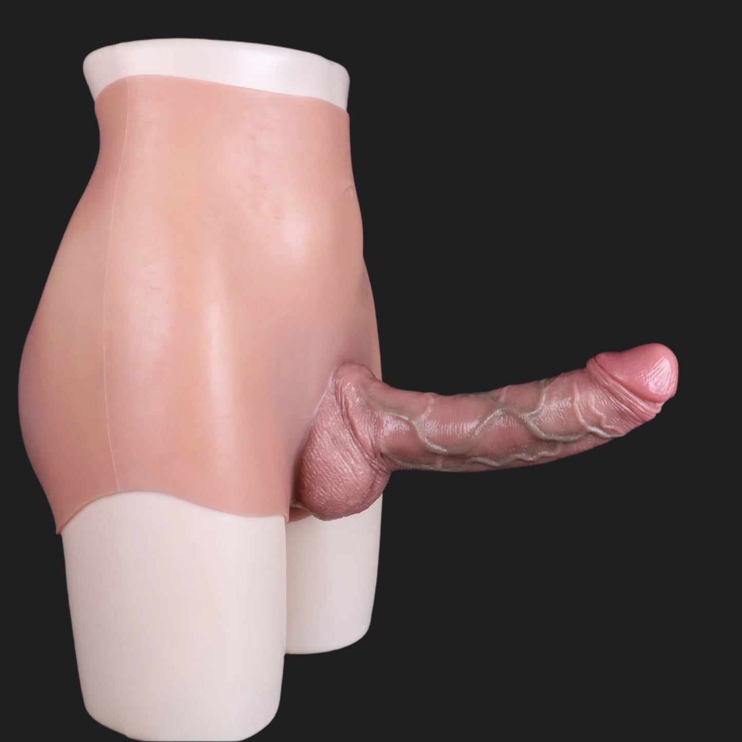 Flesh Pink Dildo Pants - 7inch - 52cm High Waist