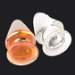 Luminous Crystal Butt Plug - Amber at Dildoes UK