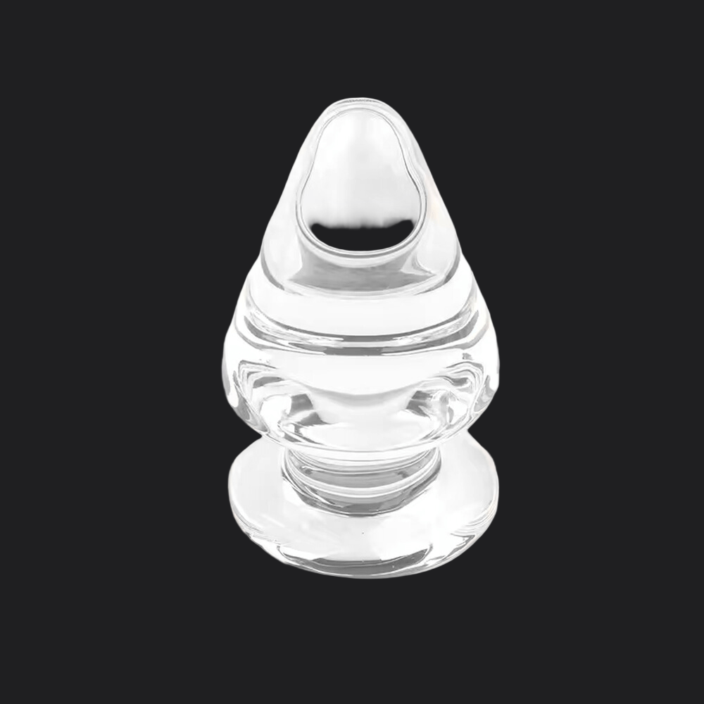 Luminous Crystal Butt Plug - Glass at Dildoes UK