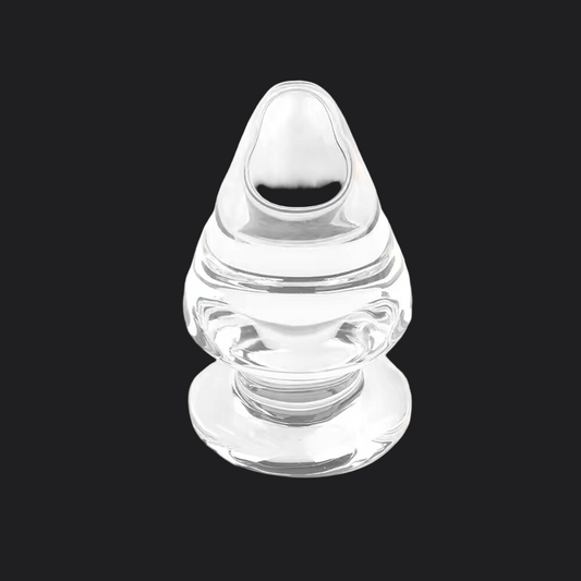 Luminous Crystal Butt Plug - Glass at Dildoes UK