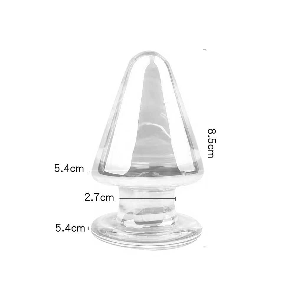Luminous Crystal Butt Plug - Glass at Dildoes UK