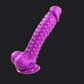 Purple 7inch Dotted Silicone Dildo