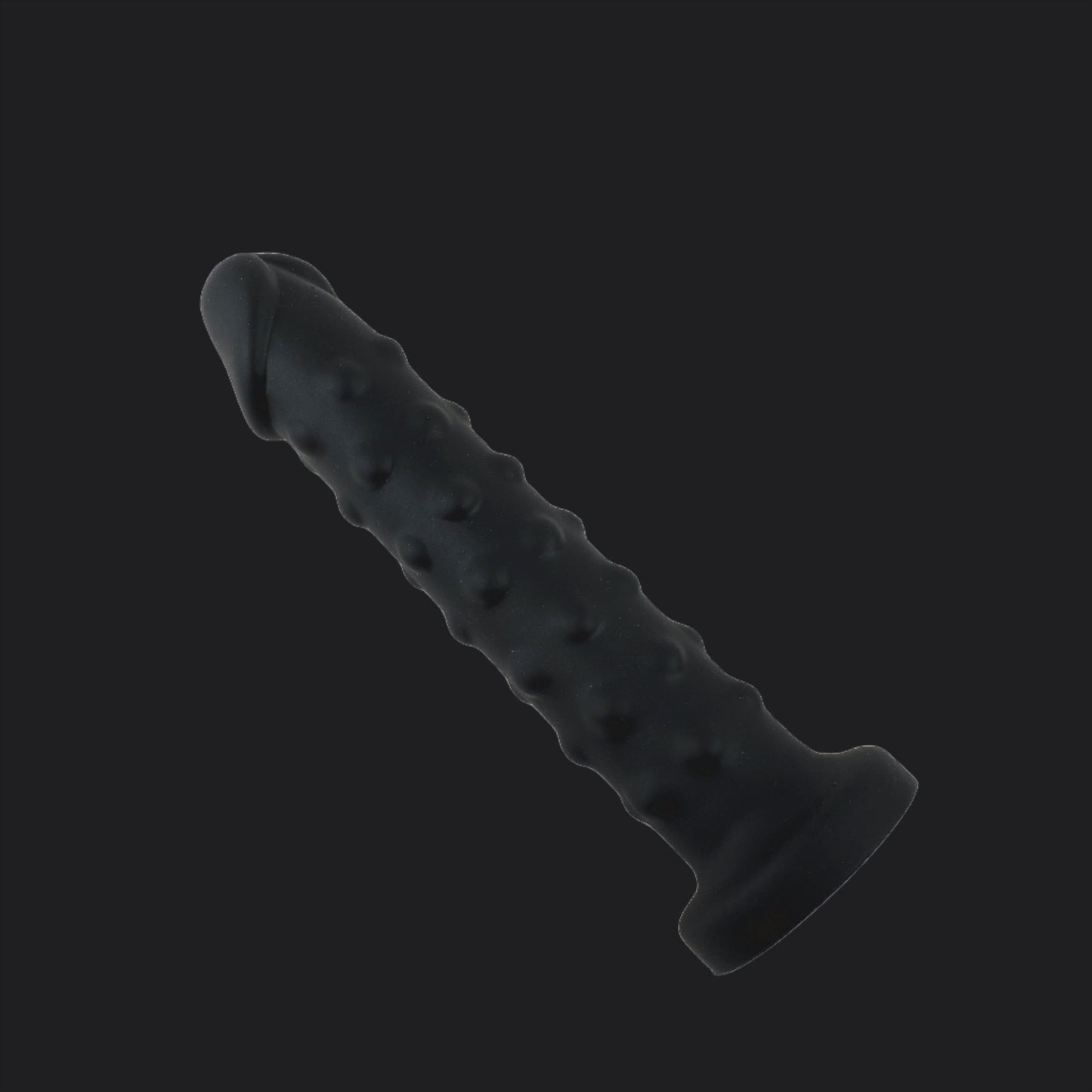 Black Bumpy Silicone Dildo