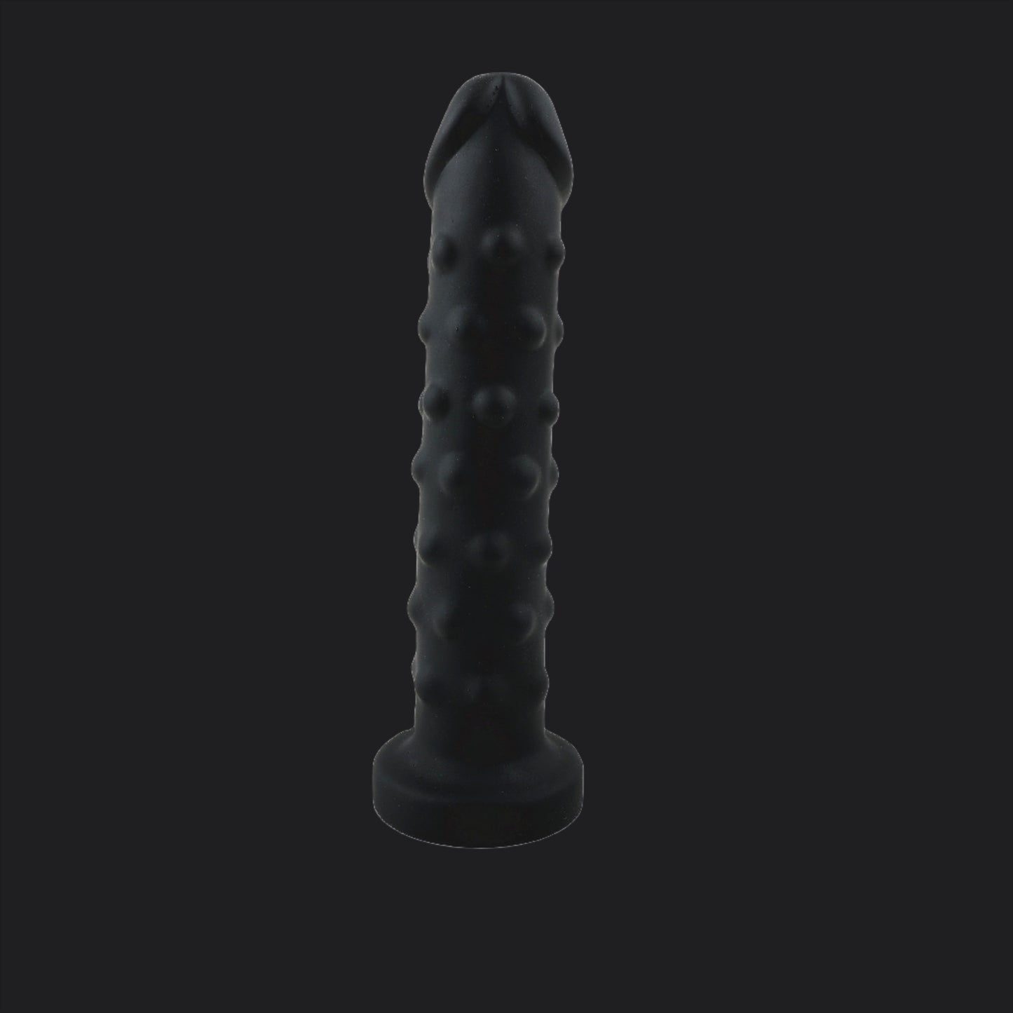 Black Bumpy Silicone Dildo