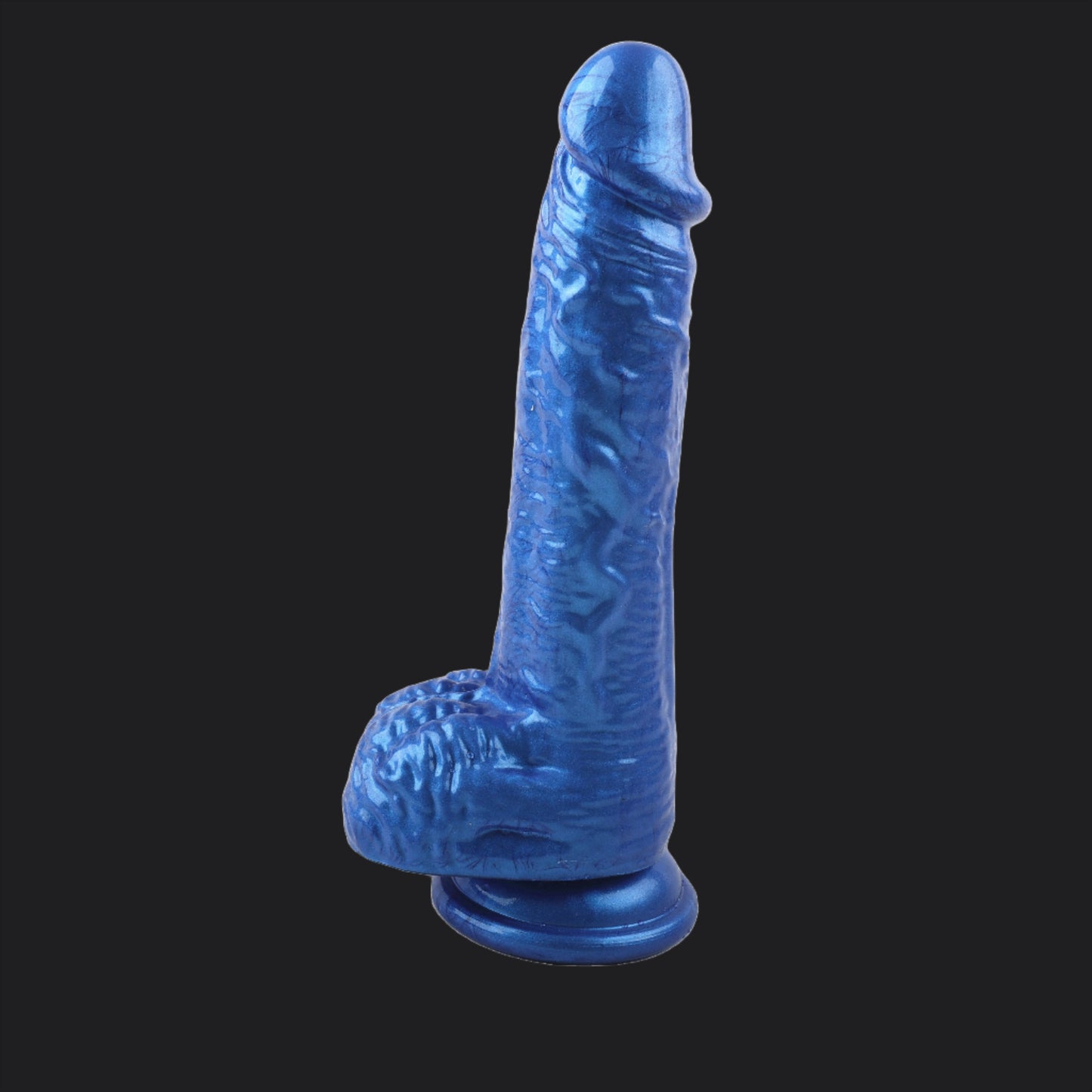 Glitter Blue 7inch Realistic Dildo