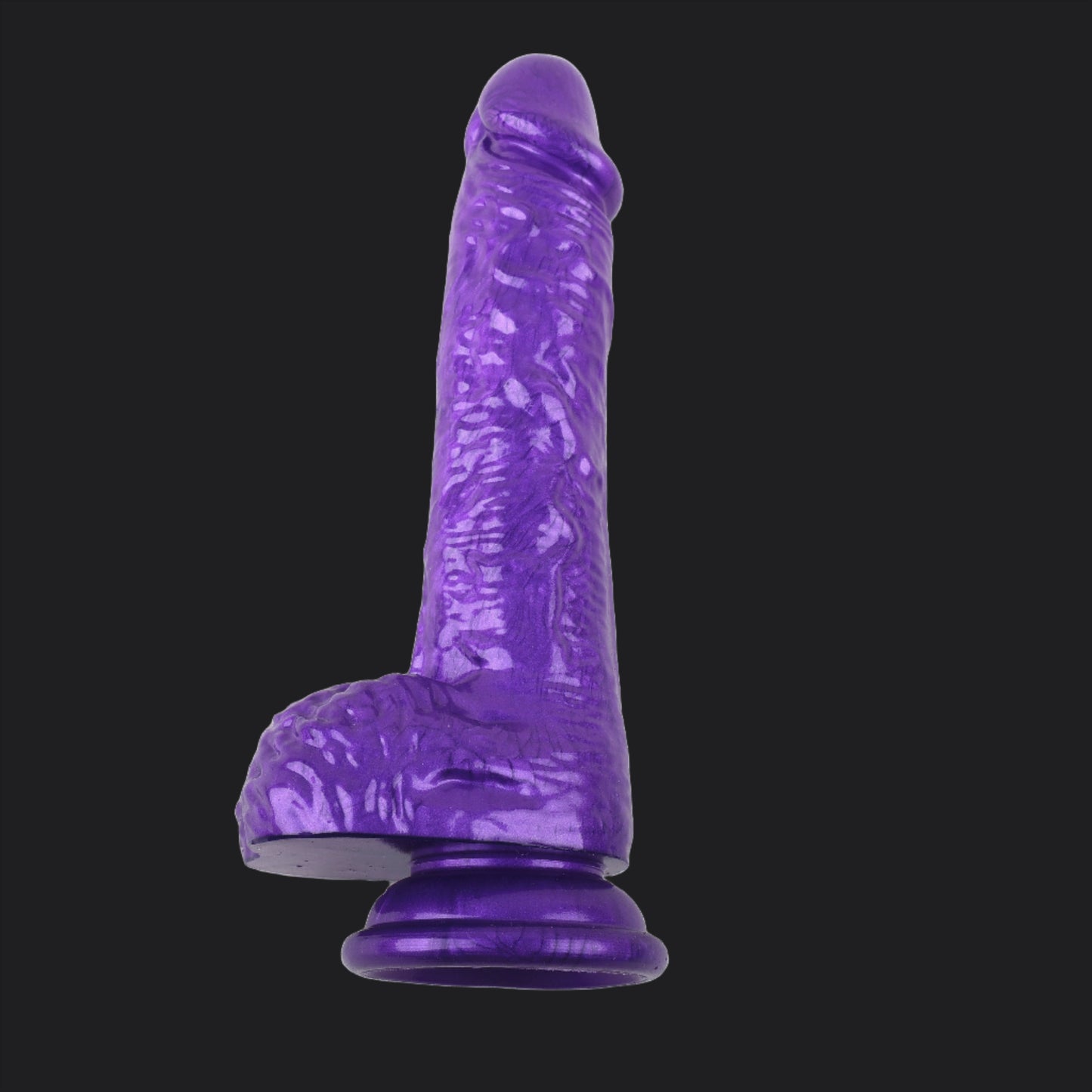 Glitter Purple 7inch Realistic Dildo