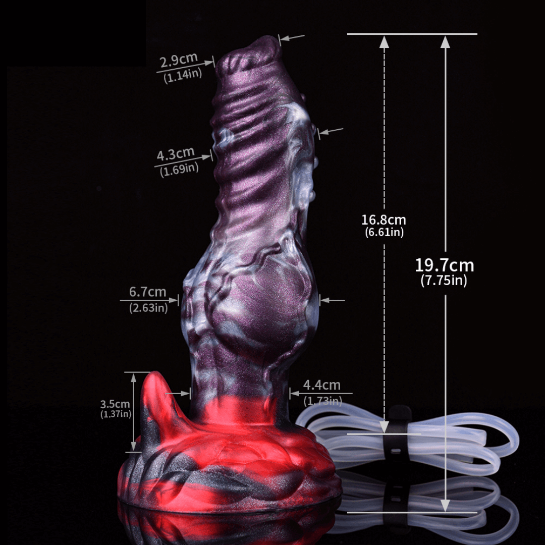 Dark Ice Monster Ejaculating Dildo - Ikuutayuq - Dragon Dildo UK