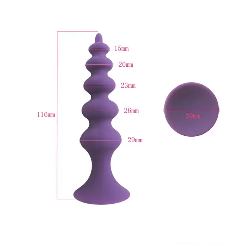 Rippled Butt Plug at Dildoes UK