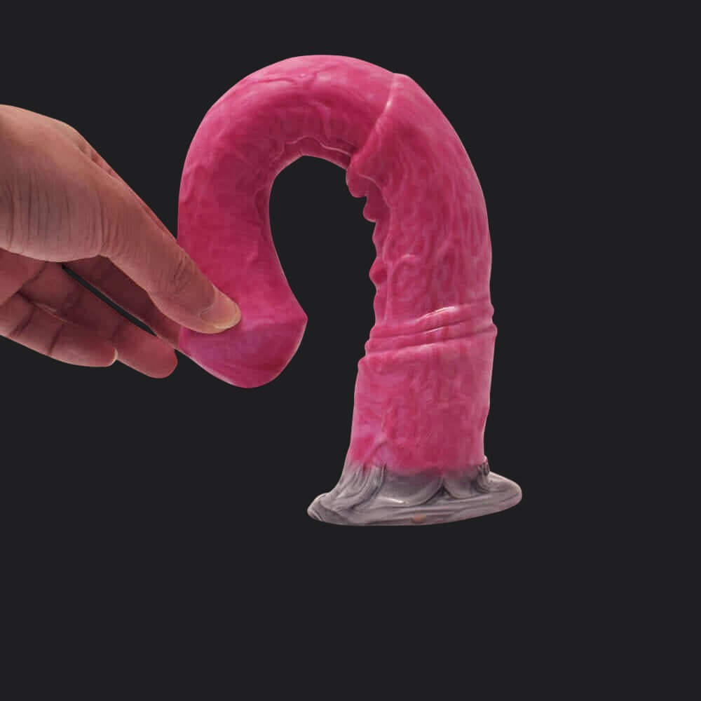 Punch Pink Vibrating Horse Dildo - Marengo