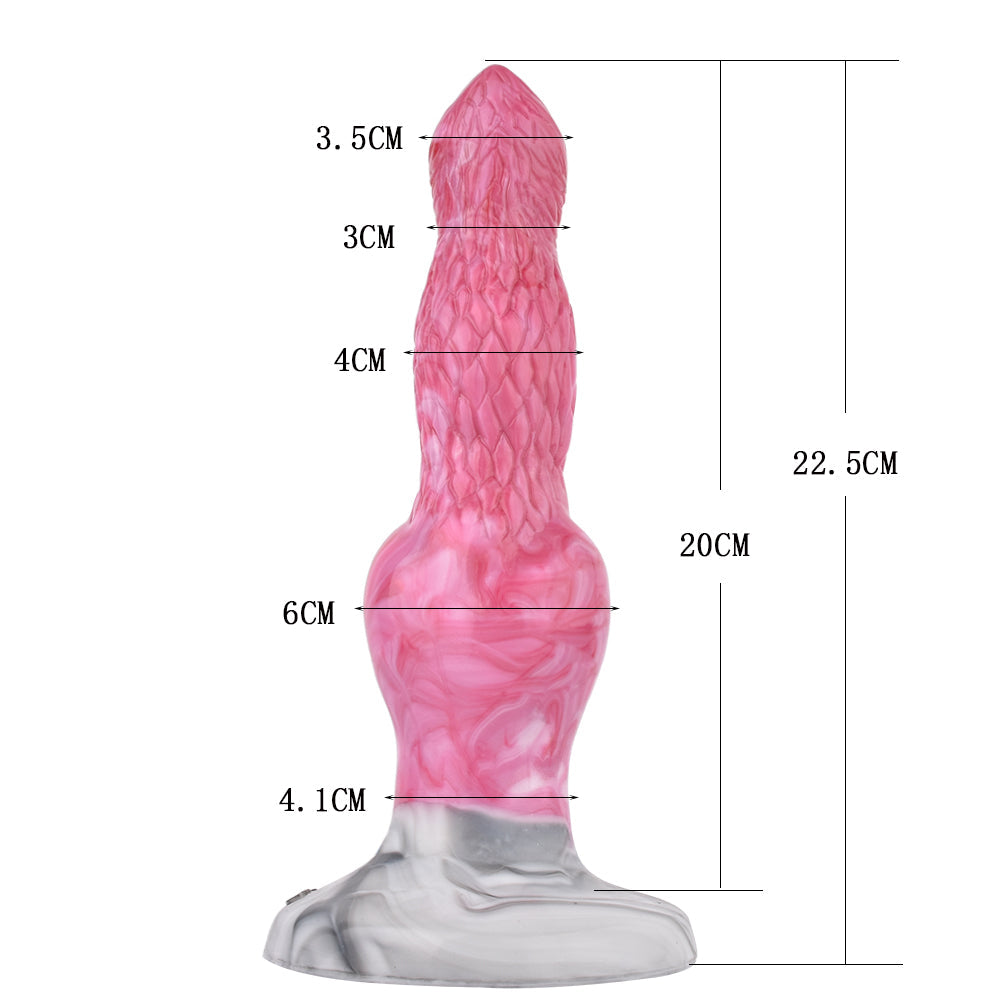 Punch Pink Squirting Monster Dildo - Amarok