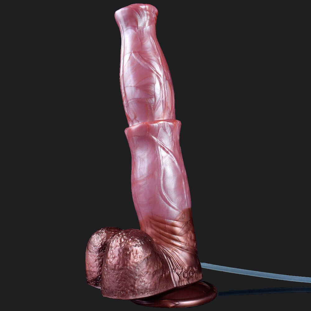 Bay Squirting Horse Dildo - Silver Spanner