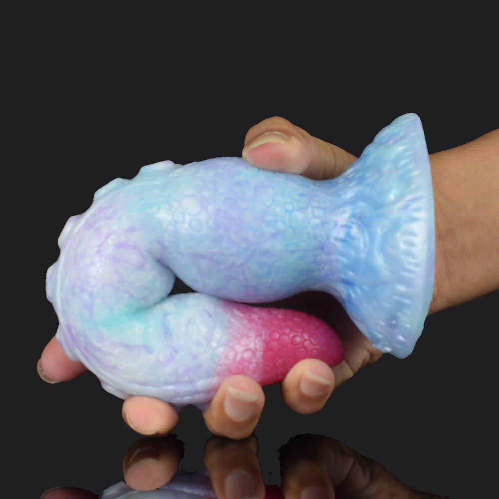 Icy Blue Monster Dildo - Tentacle Monster
