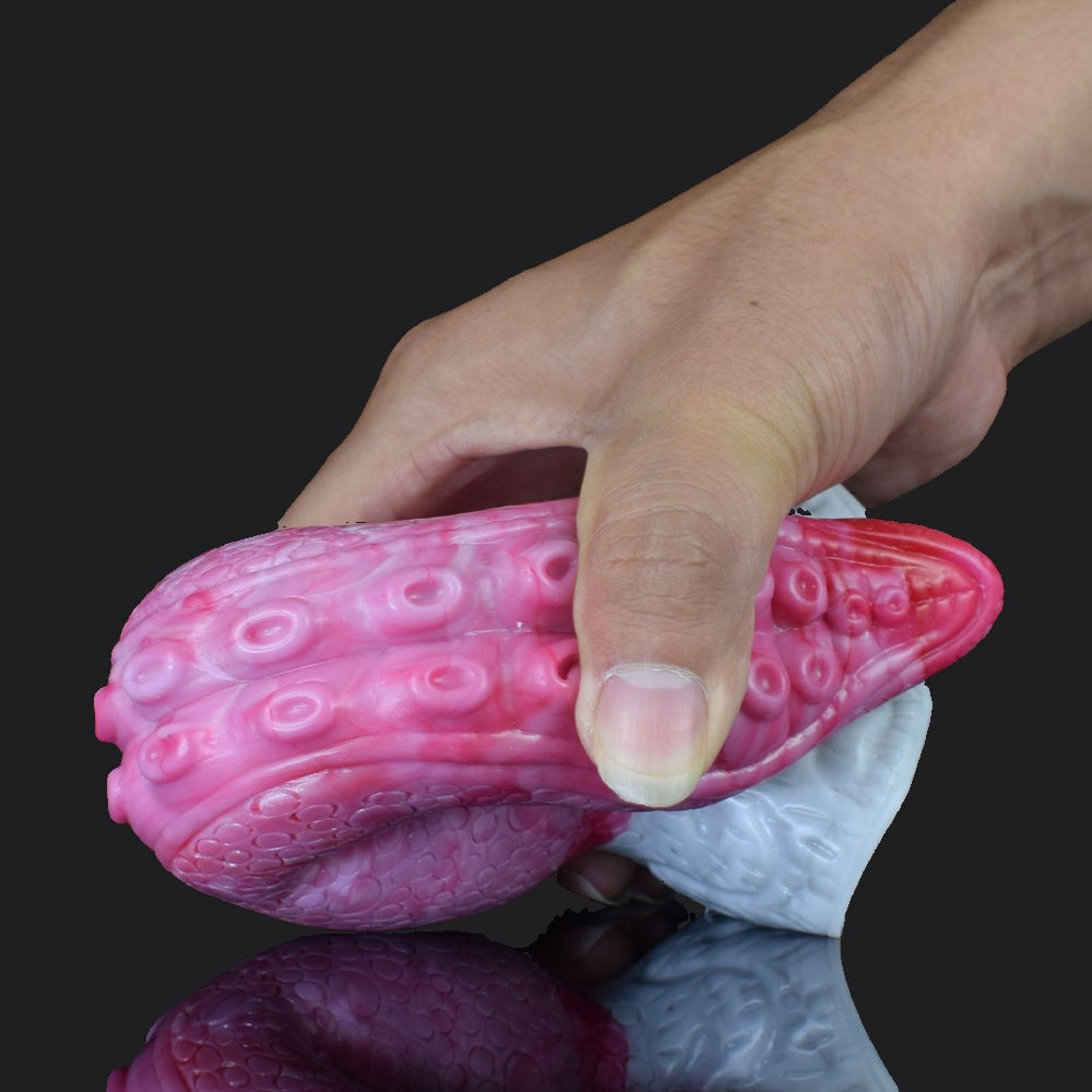 Punch Pink Monster Dildo - Tentacle Monster