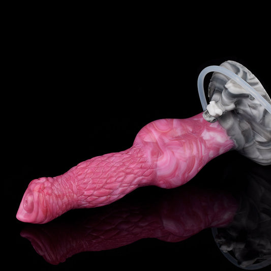 Punch Pink Squirting Monster Dildo - Amarok