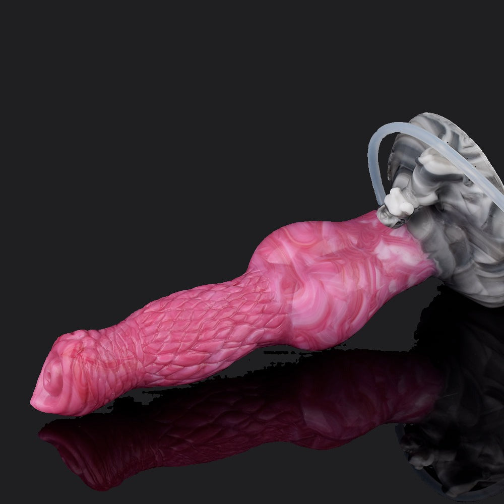 Punch Pink Squirting Monster Dildo - Amarok