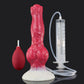 Blood Red Squirting Dragon Dildo - Cerberus